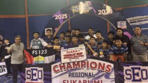 AFKOT Kota Sukabumi dan Jabar Berkolaborasi Dengan SEO, Gelar Turnamen Futsal Tingkat SMP Hingga SMA