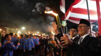 HUT RI ke-80 di Kota Sukabumi, Bangkitkan Kembali Tradisi Pawai Obor