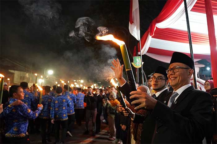 Pawai Obor Kota Sukabumi