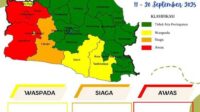 Warga Sukabumi Waspadai Hujan pada 12 September 2025