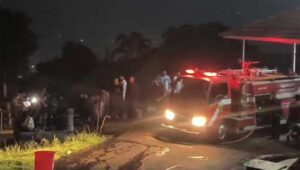 DPKP Sukabumi Gerak Cepat, Kebakaran Lalap Gedung Laundry Ponpes Al-Bayan Cibadak