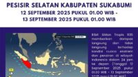 BPBD Kabupaten Sukabumi : Waspada Gelombang Tinggi Hingga Sabtu Petang