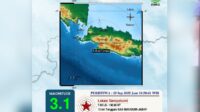 Gempa M 3,1 Goyang Sukabumi, BMKG: Dipicu Sesar Aktif