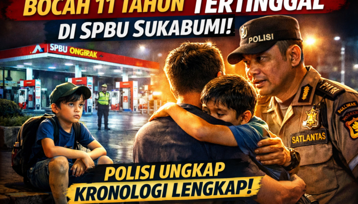 Fakta Dibalik Kisah Bocah 11 Tahun yang Tertinggal di SPBU Ongkrak Cibadak Sukabumi
