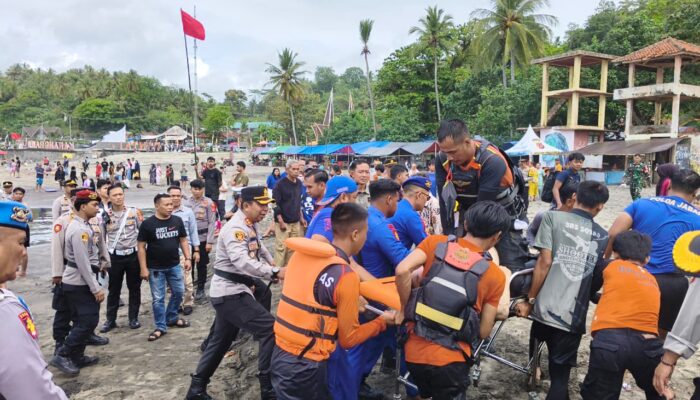 Polisi Ungkap Identitas Wisatawan yang Tewas di Pantai Karanghawu
