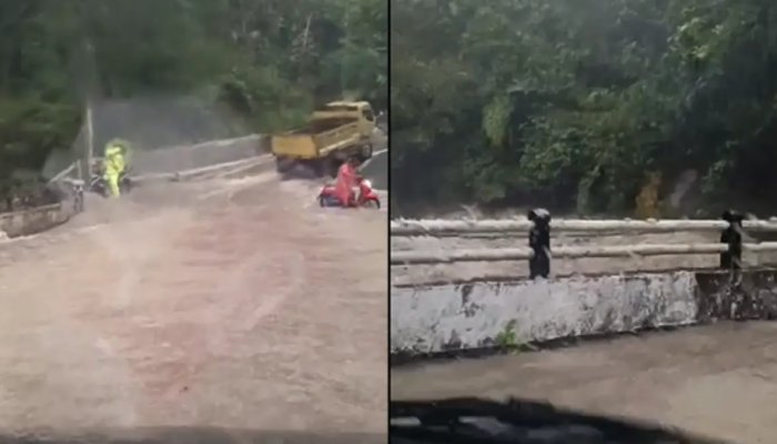 Jalan Cidolog–Tegalbuleud Sukabumi Terendam