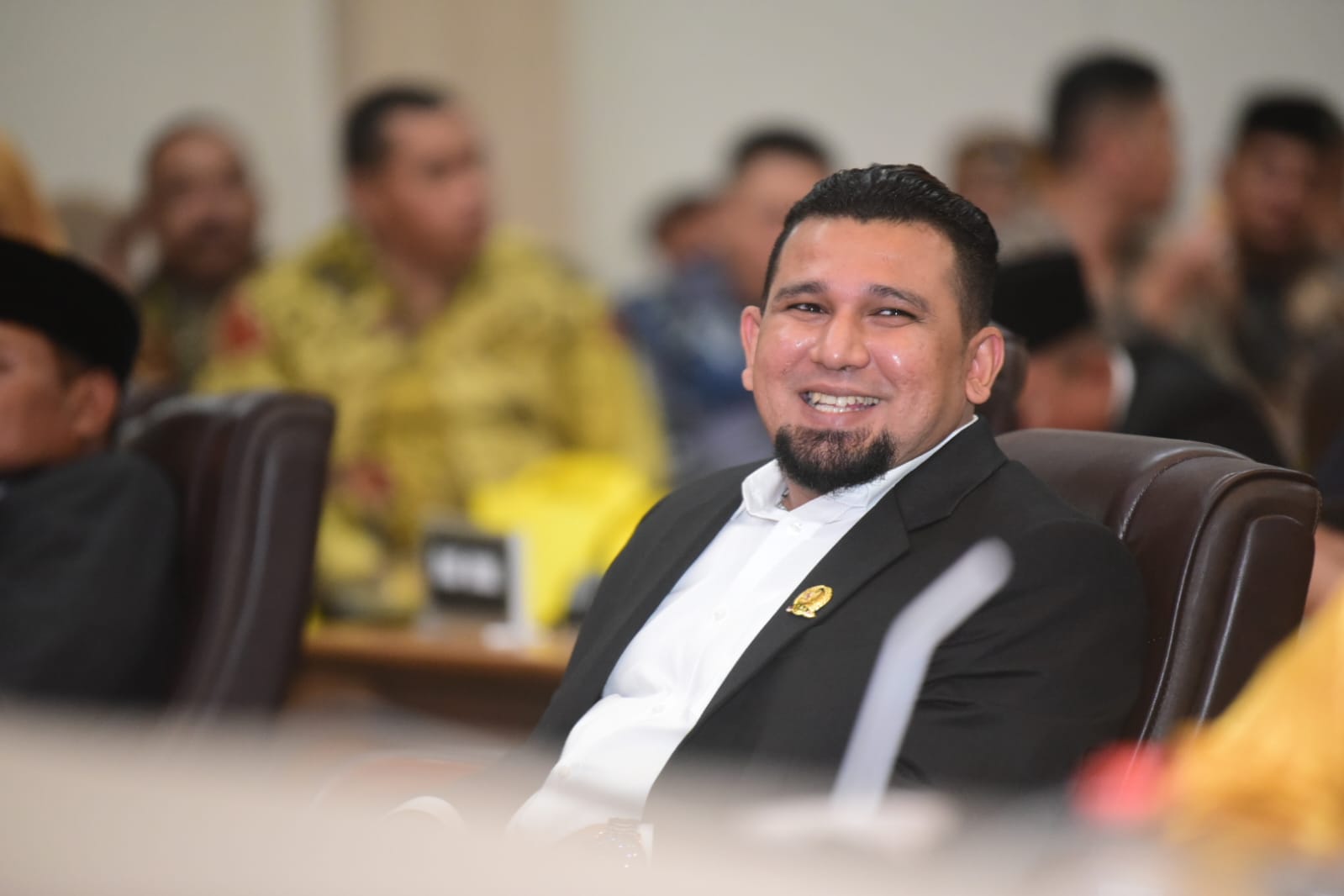 TEGAS: Ketua Komisi II DPRD Kabupaten Sukabumi, Hamzah Gurnita akan memanggil Manajemen PTPN Cibungur untuk dimintai klarifikasi secara terbuka terkait pelaksanaan CSR di wilayah Warungkiara. FT: ISTIMEWA