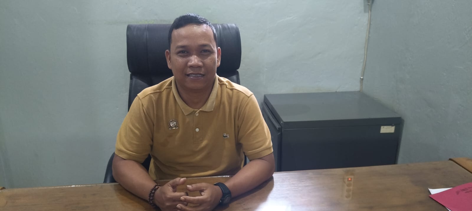 Kepala Desa Damaraja, Kecamatan Warungkiara, Kabupaten Sukabumi, Ade Suparman. FT: KARIMULLAH//INILAHSUKABUMI.COM