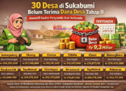 Ini Nama-nama Desa di Sukabumi dan Besaran DD Tahap II yang Tak Cair