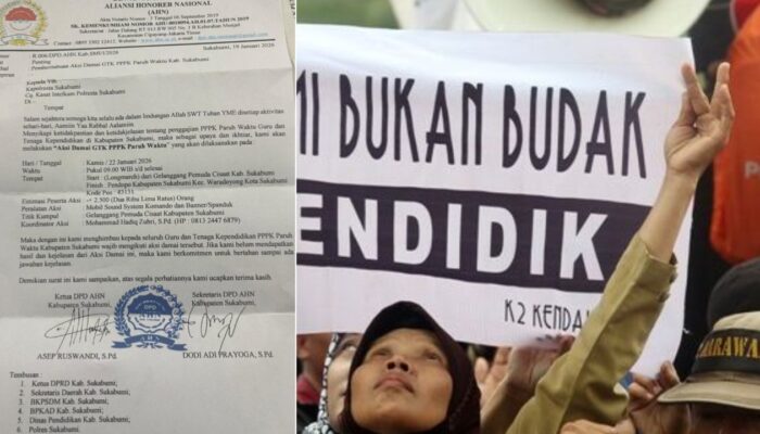 Ribuan Guru PPPK Paruh Waktu Sukabumi Akan Demo Tuntut Kepastian Penggajian