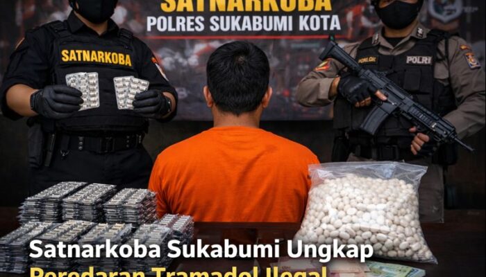 Polres Sukabumi Kota Sita 3.650 Butir Tramadol