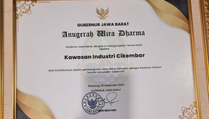 KDM Anugerahi PT Bogorindo Cemerlang Wira Dharma Jabar