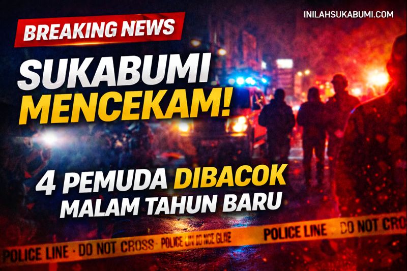 Empat pemuda menjadi korban pembacokan di pusat Kota Sukabumi saat malam Tahun Baru. Dua korban mengalami luka serius dan dirawat intensif.