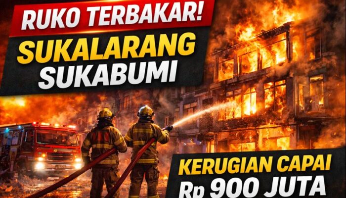 Kebakaran di Sukalarang Sukabumi, Kerugian Capai Rp900 Juta