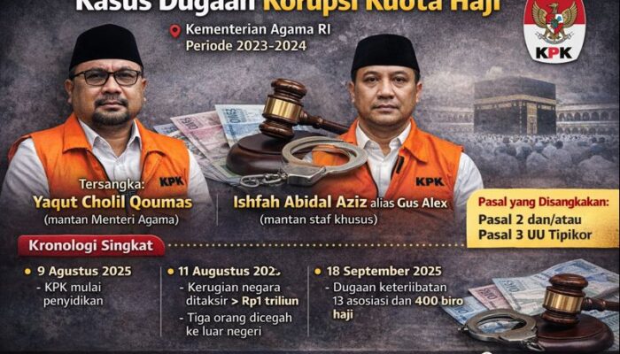 KPK Tetapkan Yaqut dan Gus Alex Jadi Tersangka Kuota Haji