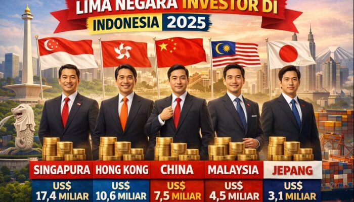 Lima Negara Investor Terbesar di Indonesia 2025