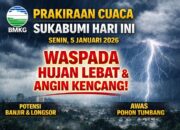 Perkiraan Cuaca Sukabumi Hari Ini, Senin 5 Januari 2026