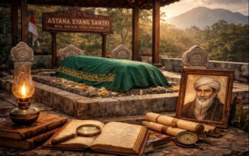 Ilustrasi Astana Eyang Santri di Desa Girijaya, Kecamatan Cidahu, Kabupaten Sukabumi, yang dikenal sebagai destinasi wisata religi. Foto: Istimewa