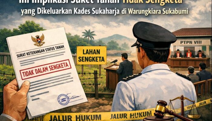 Ini Implikasi Suket Tanah Tidak Sengketa yang Dikeluarkan Kades Sukaharja Sukabumi