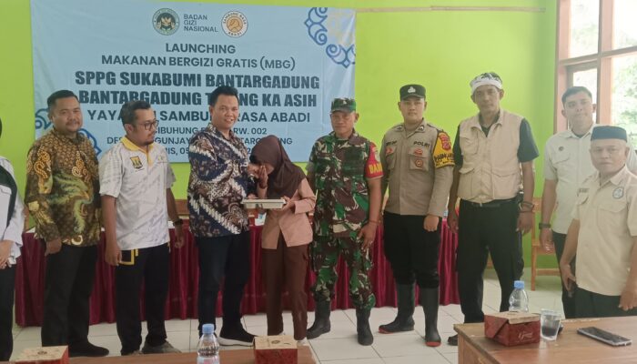 Dapur SPPG Tinang Ka Asih Diresmikan, Ini Pesan Camat Bantargadung Sukabumi