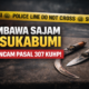 Ilustrasi garis polisi dan barang bukti senjata tajam yang diamankan polisi, kini keduanya dijerat Pasal 307 ayat (1) KUHP dengan ancaman hukuman penjara maksimal empat tahun. Foto: Dihasilkan ChatGPT