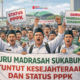 ILUSTRASI: Ratusan guru madrasah swasta Kota dan Kabupaten Sukabumi akan ikut aksi damai nasional di Jakarta besok, Rabu (11/2/2026), menuntut peningkatan kesejahteraan dan pengangkatan sebagai PPPK. Foto: INILAHSUKABUMI.COM
