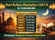 Jadwal Imsakiyah Hari Kelima Ramadan, 23 Februari 2026