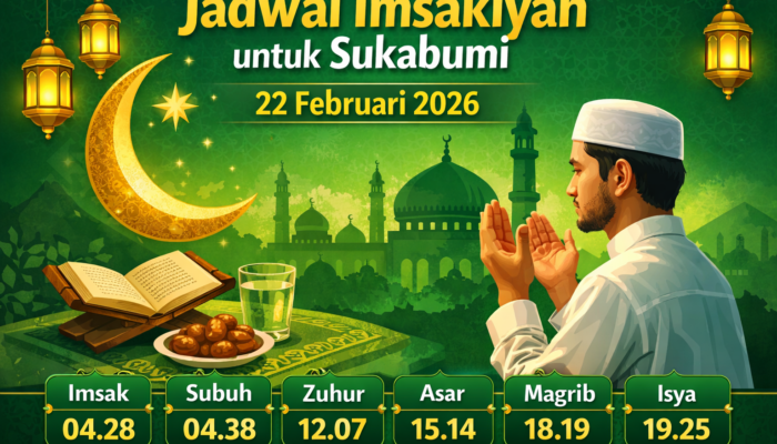 Jadwal Imsakiyah untuk Sukabumi, 4 Ramadan 1447 Hijriah