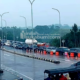 Kemacetan panjang terjadi di Exit Tol Bocimi Parungkuda, Kabupaten Sukabumi, Minggu (15/2/2026). Foto: REDAKSI INILAHSUKABUMI.COM