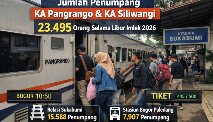 Penumpang Kereta Pangrango dan Siliwangi Membludak