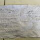 TULISAN TANGAN: Inilah penampakan surat yang ditulis D, pria asal Garut yag ditemukan meninggal dunia di SDN 1 Sentral, Kampung Cikoneng RT 01/016, Desa Ubrug, Minggu (1/2/2026) lalu. Foto: Istimewa