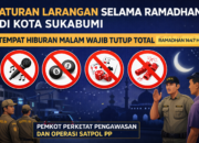 Selama Ramadan, Tempat Hiburan Malam di Kota Sukabumi Wajib Tutup Total