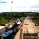 Antrean kendaraan mengular di Exit Tol Bocimi Parungkuda, Kabupaten Sukabumi, Sabtu (14/2/2026) siang. Foto: Istimewa