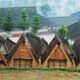 Suasana permukiman di Kampung Adat Ciptagelar, Desa Sirnaresmi, Kecamatan Cisolok, Kabupaten Sukabumi. Foto: Ist