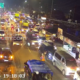 Pantauan CCTV Dishub Kabupaten Sukabumi pada Sabtu (28/3/2026) pukul 19.18 WIB, arus lalu lintas di Exit Tol Bocimi Parungkuda arah Cibadak/Kota Sukabumi mengalami kemacetan. Foto: Tangkapan CCTV Dishub Kabupaten Sukabumi
