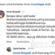 Unggahan akun Facebook atas nama Imron Rosyadi dianggap menyinggung salah satu organisasi Islam terbesar di Indonesia, Muhammadiyah sehingga memicu laporan resmi ke pihak kepolisian. Foto: Ist