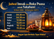 Jadwal Imsak dan Buka Puasa untuk Sukabumi, 10 Maret 2026