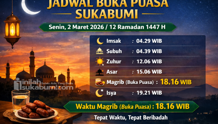 Jadwal Imsakiyah untuk Sukabumi, 12 Ramadan 1447 Hijriah