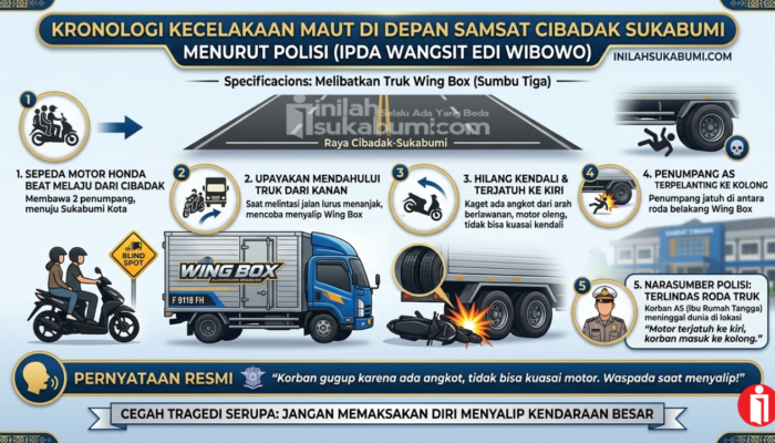 Ini Kronologi Kecelakaan Maut di Depan Samsat Cibadak Sukabumi Menurut Polisi
