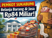 Baru Bulan Ketiga, Pemkot Sukabumi Belanja Barang dan Jasa Rp84 Miliar