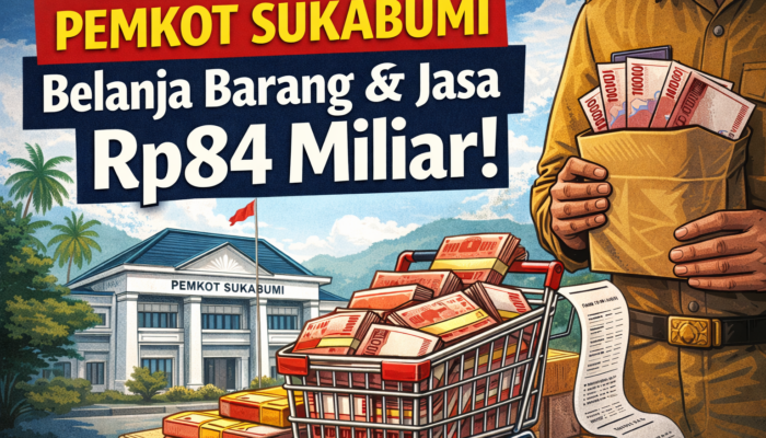 Baru Bulan Ketiga, Pemkot Sukabumi Belanja Barang dan Jasa Rp84 Miliar