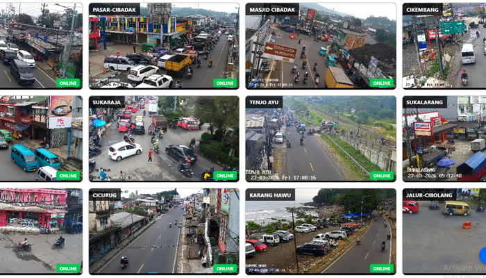 Pantauan Arus Lalu Lintas Sukabumi Sore Ini, Cibadak – Exit Tol Bocimi Macet