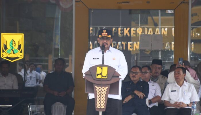 Dinas PU Gelar Halalbihalal, Ini Pesan Bupati Sukabumi