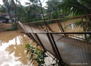 Inilah Detik-detik Jembatan Cibugel di Tegalbuleud Sukabumi Putus