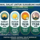 Jadwal Salat untuk Sukabumi Hari Ini, Rabu 8 April 2026.