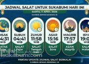 Jadwal Salat untuk Sukabumi Hari Ini, Sabtu 11 April 2026