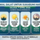 Jadwal Salat untuk Sukabumi Hari Ini, Selasa 7 April 2026.