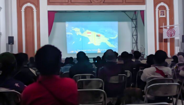 ​Gedung Juang 45 Bergetar, Mahasiswa Sukabumi Nobar “Pesta Babi” Film Dokumenter Soal PSN di Papua
