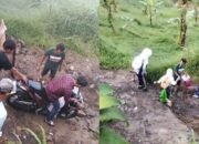 Akses Alternatif Sukabumi-Cianjur via Cireunghas Terputus, Jalan Ambles 1 Meter, Mobil Dilarang Melintas