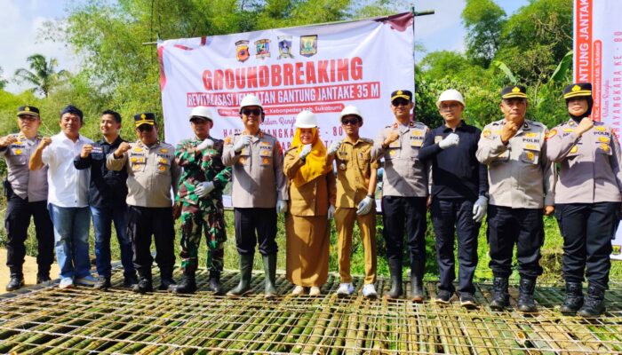 ​30 Tahun Terabaikan, Jembatan ‘Maut’ Jantake di Sukabumi Akhirnya Dibangun Ulang oleh Polisi